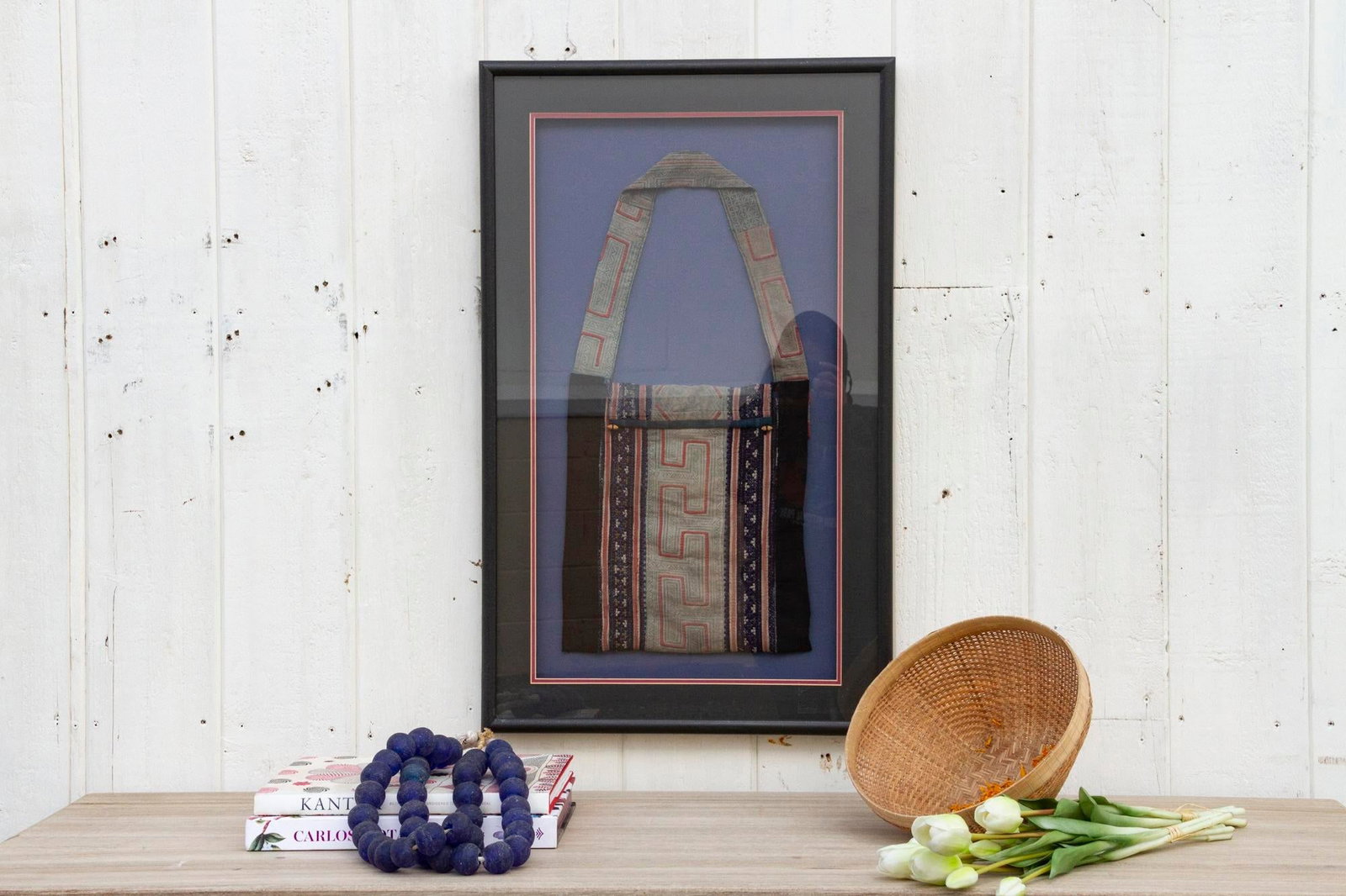 Antique Framed Hmong Baby Carrier - 10