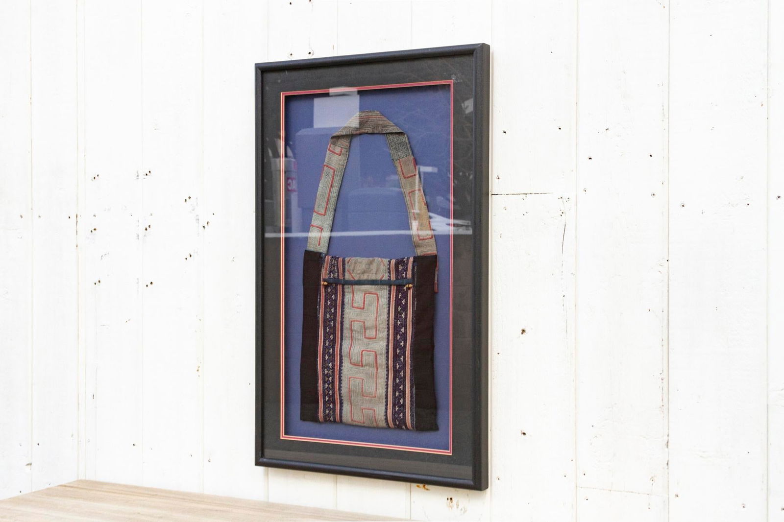 Antique Framed Hmong Baby Carrier - 7