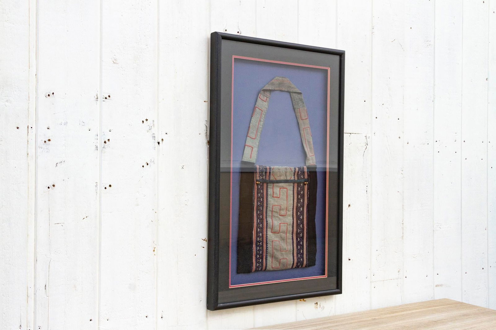 Antique Framed Hmong Baby Carrier - 8