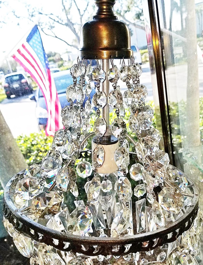 1930s Waterfall Crystal Chandelier - 2