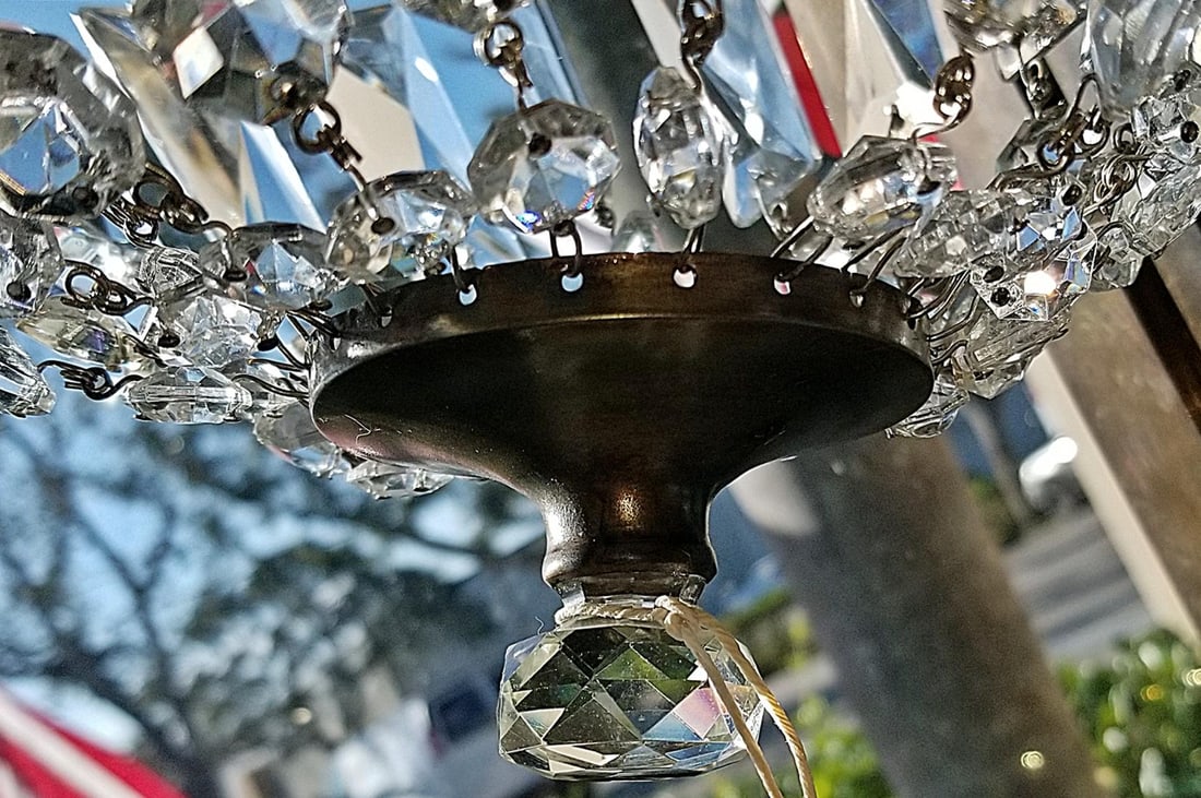 1930s Waterfall Crystal Chandelier - 6