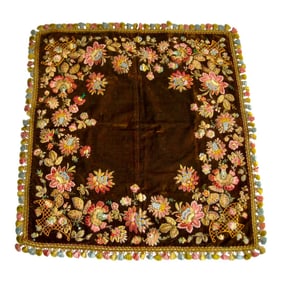 Provencal Embroidered Tablecloth, Circa 1800