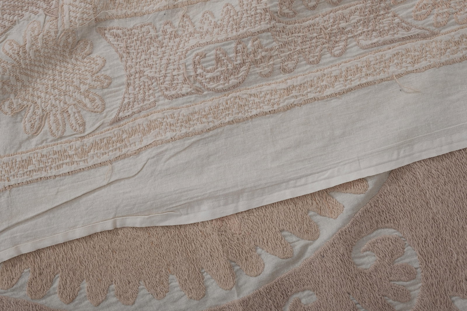 Suzani Tapestry - Pink Uzbek Table Cloth - 11