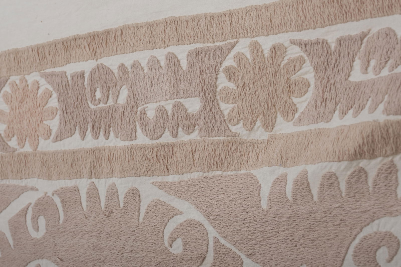 Suzani Tapestry - Pink Uzbek Table Cloth - 7