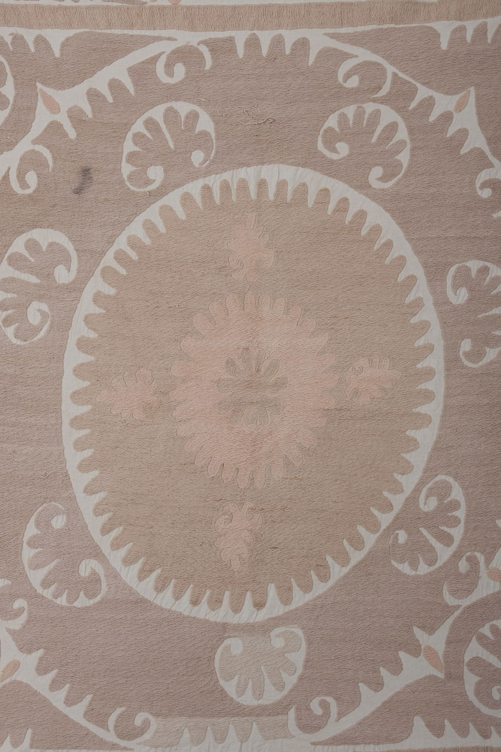 Suzani Tapestry - Pink Uzbek Table Cloth - 9