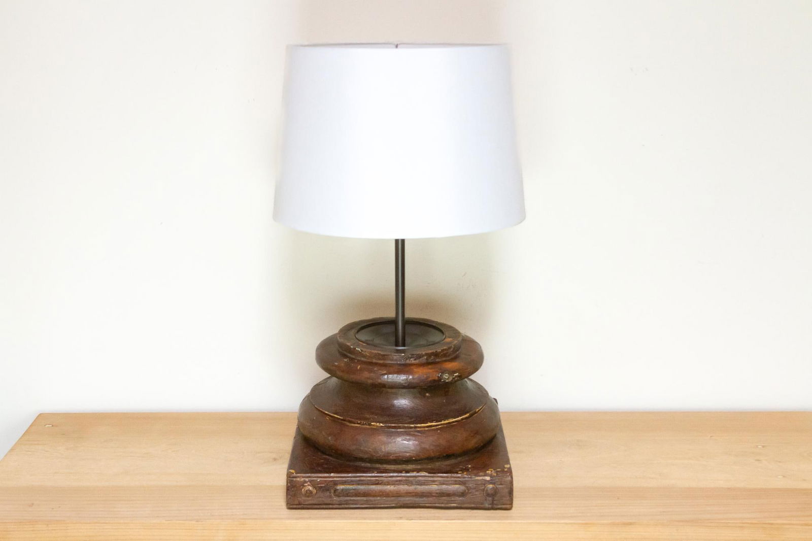 19th Century Indian Column Lamp - 4