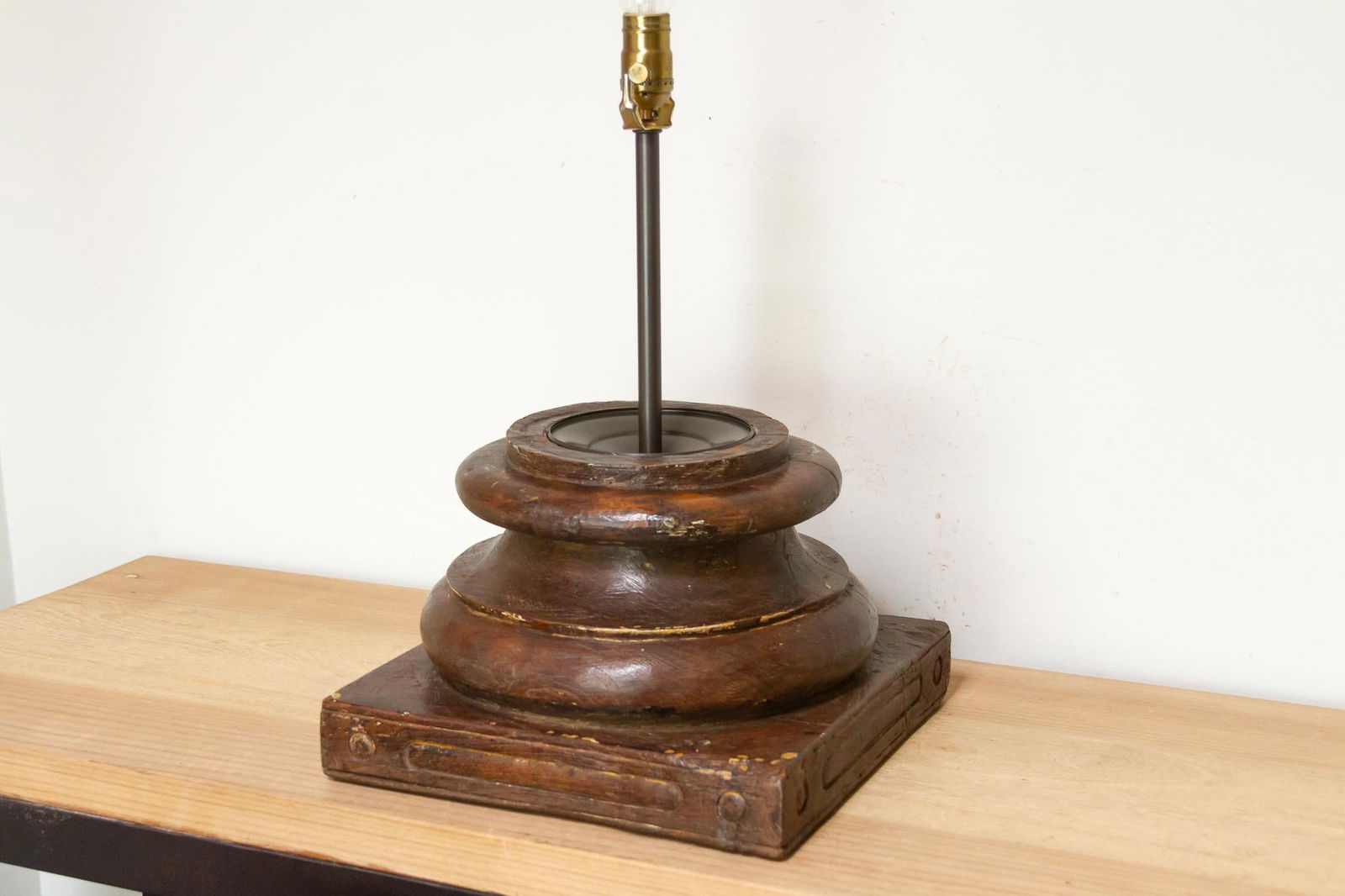 19th Century Indian Column Lamp - 6