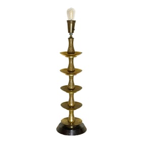 Royal Antique Kashmiri Engraved Brass Lamp