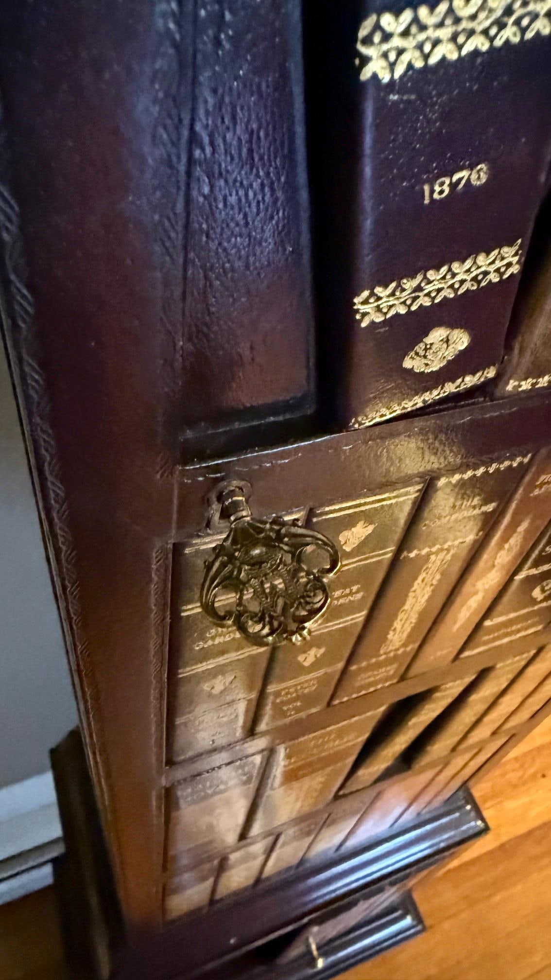 Late 1990s Maitland-Smith Grandfather Clock With Bookspline Leather Detailing - 10