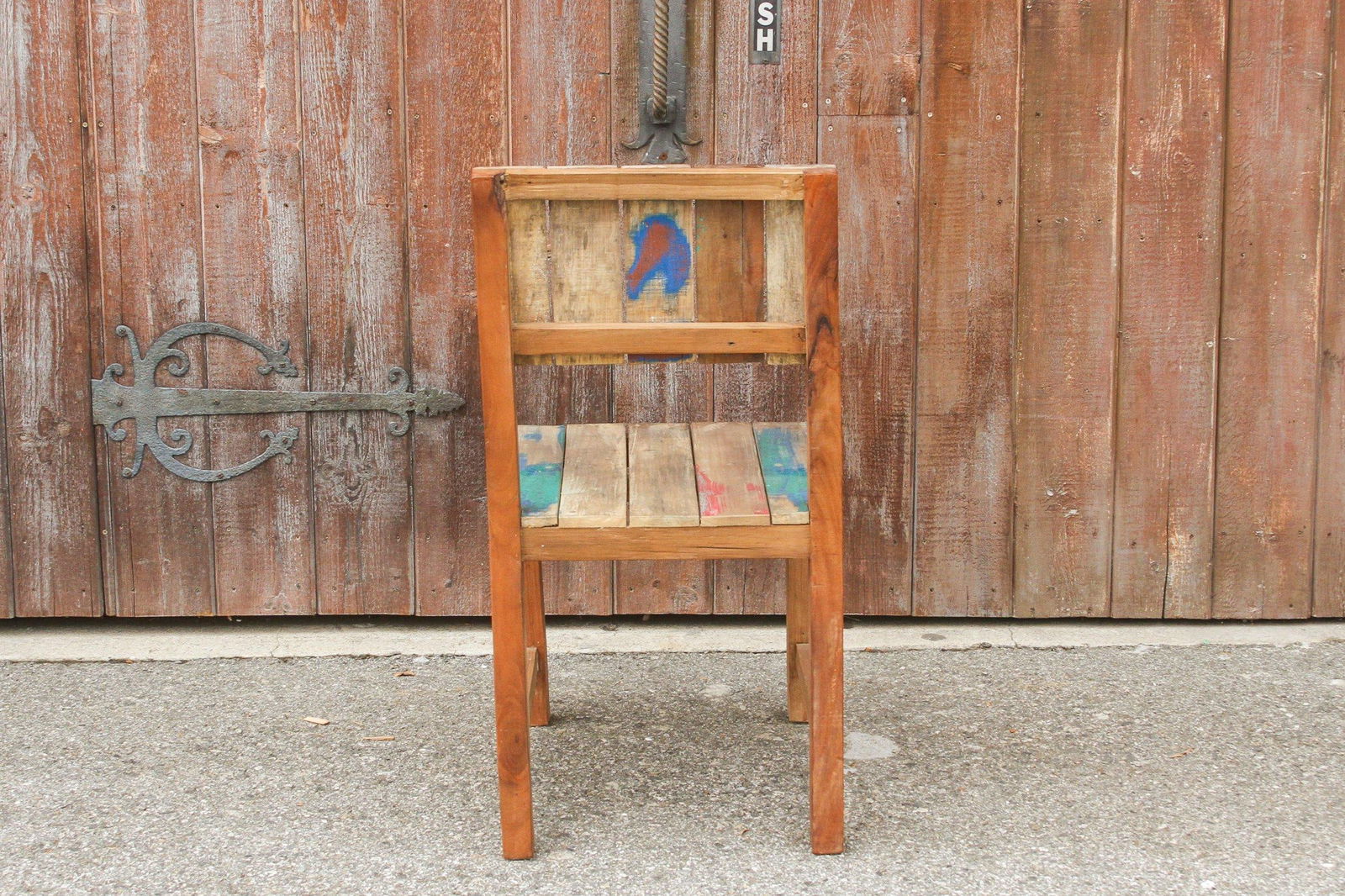 Reclaimed Teak Painted Chair - 3
