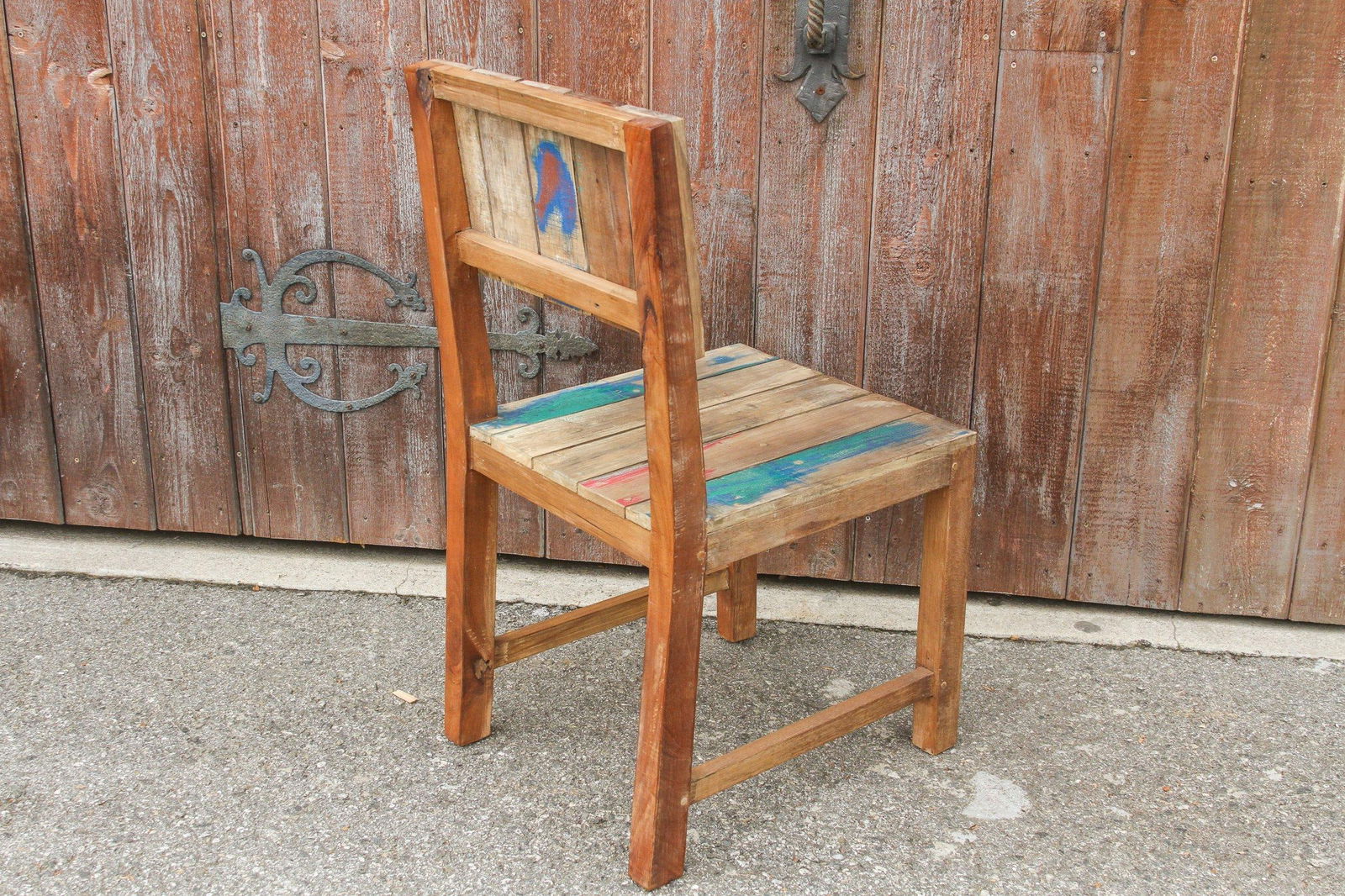 Reclaimed Teak Painted Chair - 7