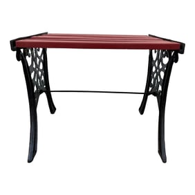 Vintage Outdoor Cast Iron Garden Bench Stool