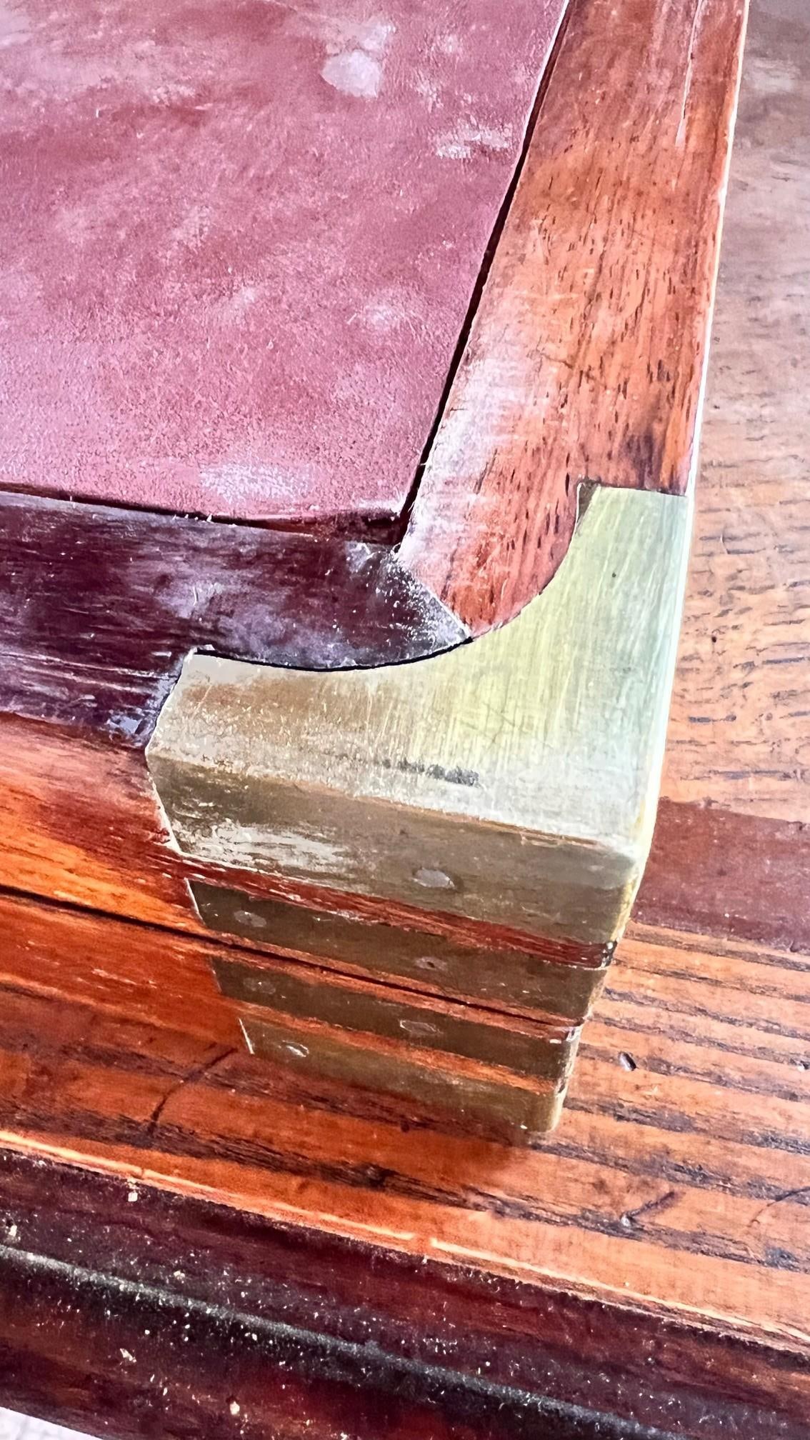 Restored Antique Rosewood Backgammon Box Circa 1900 - 3