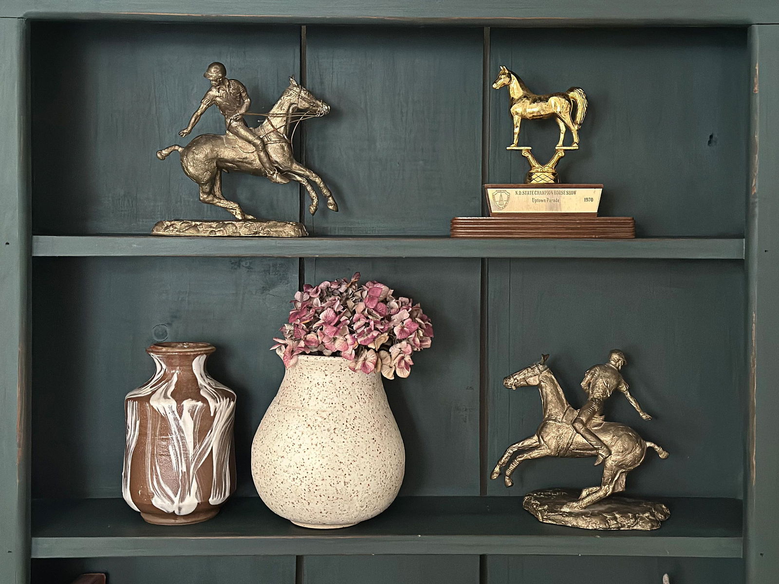 Mid 20th Century Equestrian Cast Bronze Polo Horse Sculpture - 8