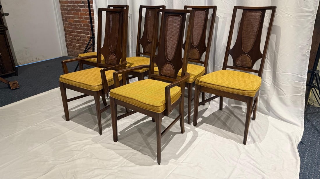 1960s Broyhill "Brasilia" Mid-Century Modern Dining Chairs - Set of 6 - 3