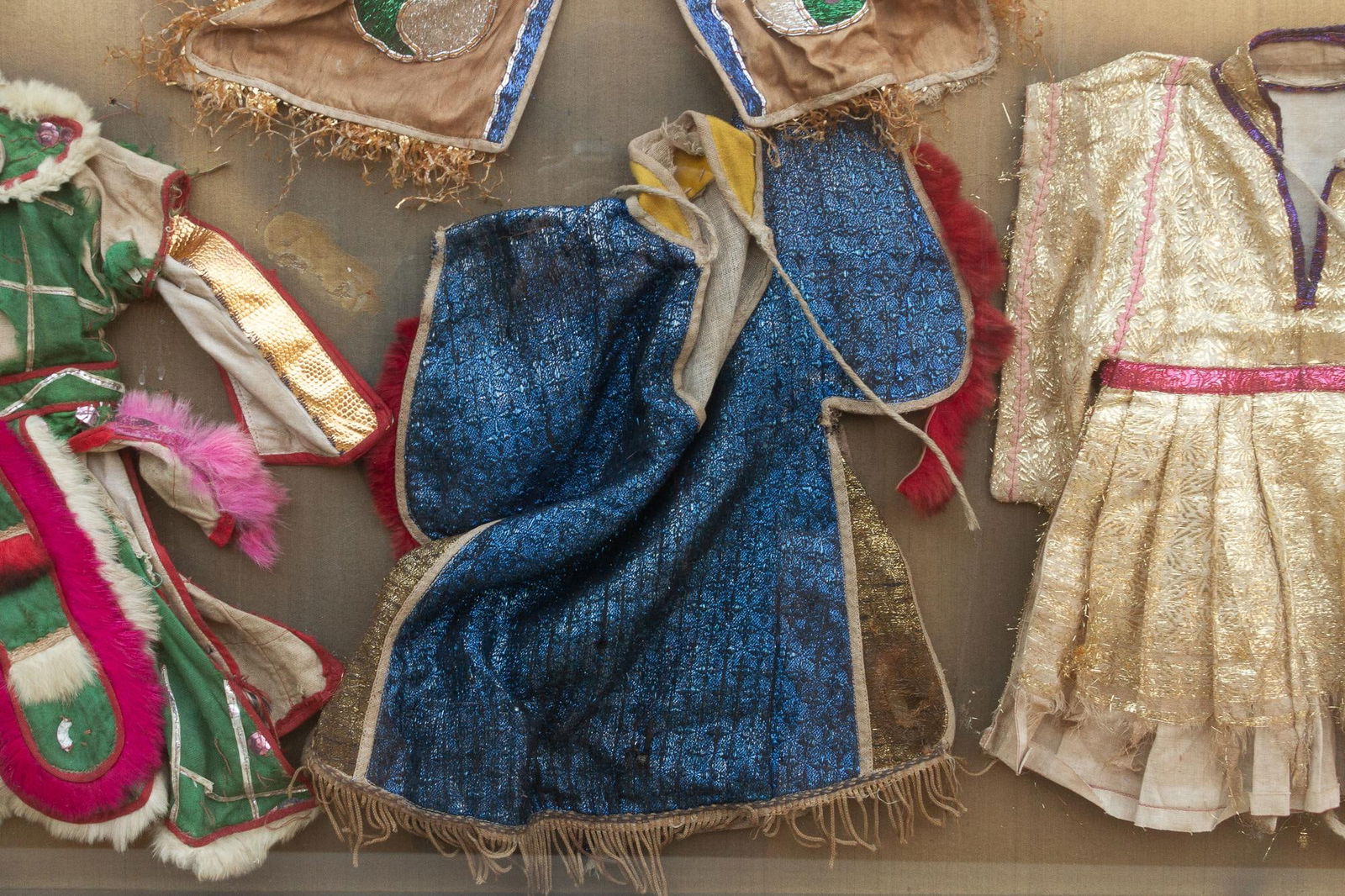 Framed Collection of Antique Children's Robes - 4