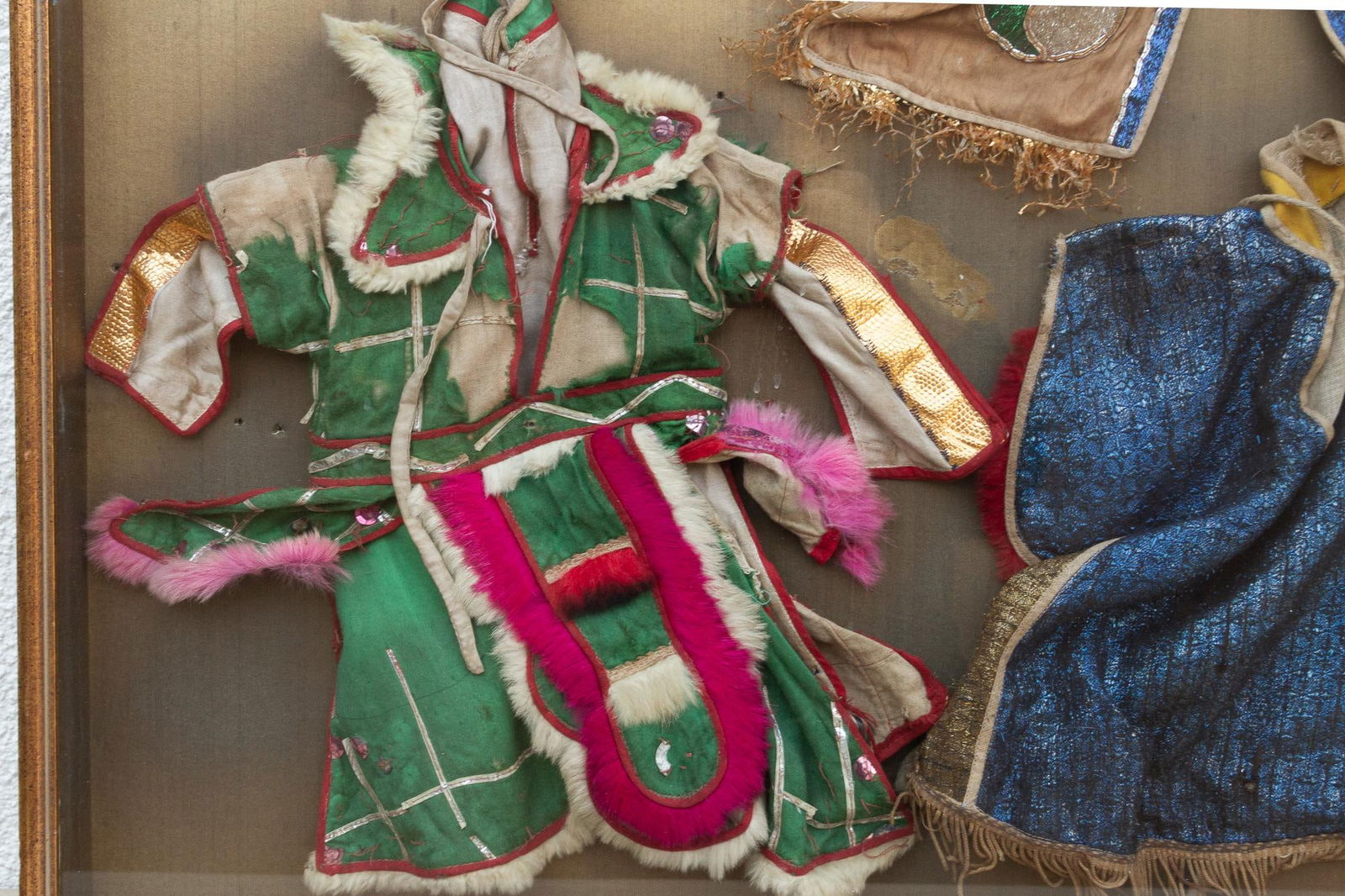 Framed Collection of Antique Children's Robes - 5