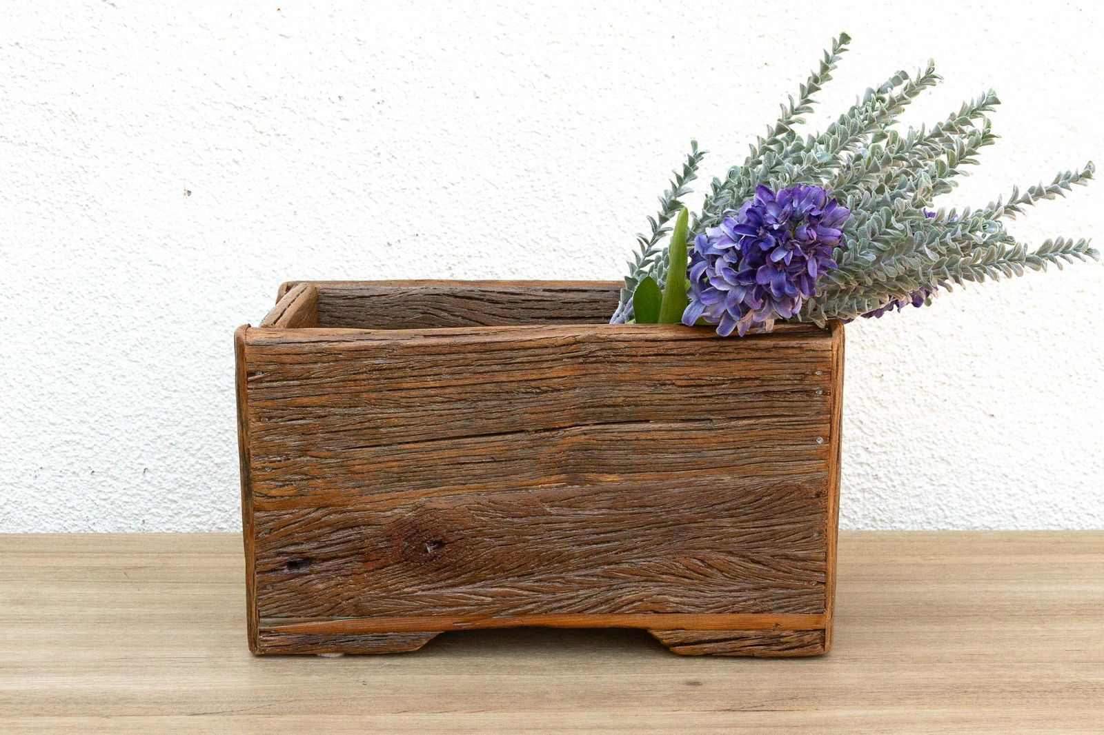 Rustic Charm, Reclaimed Wood Planter Box - 7