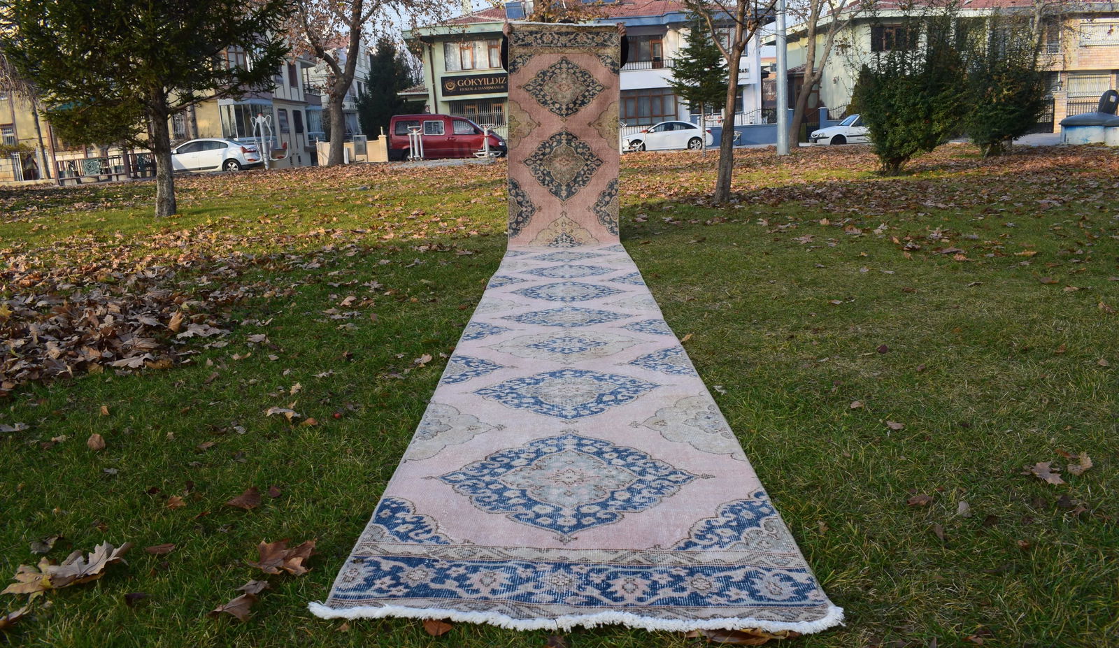 Vintage Turkish Oushak Extra Long Runner With Modern Style 2'10"×23'5" - 13