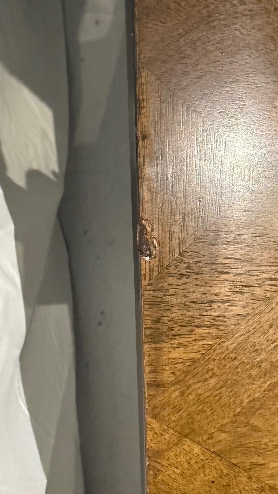 1970s Walnut French Provincial Walnut Dining Table With Parquetry - 8