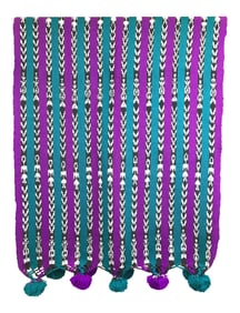 Peruvian Wool Cotton Tasseled Throw