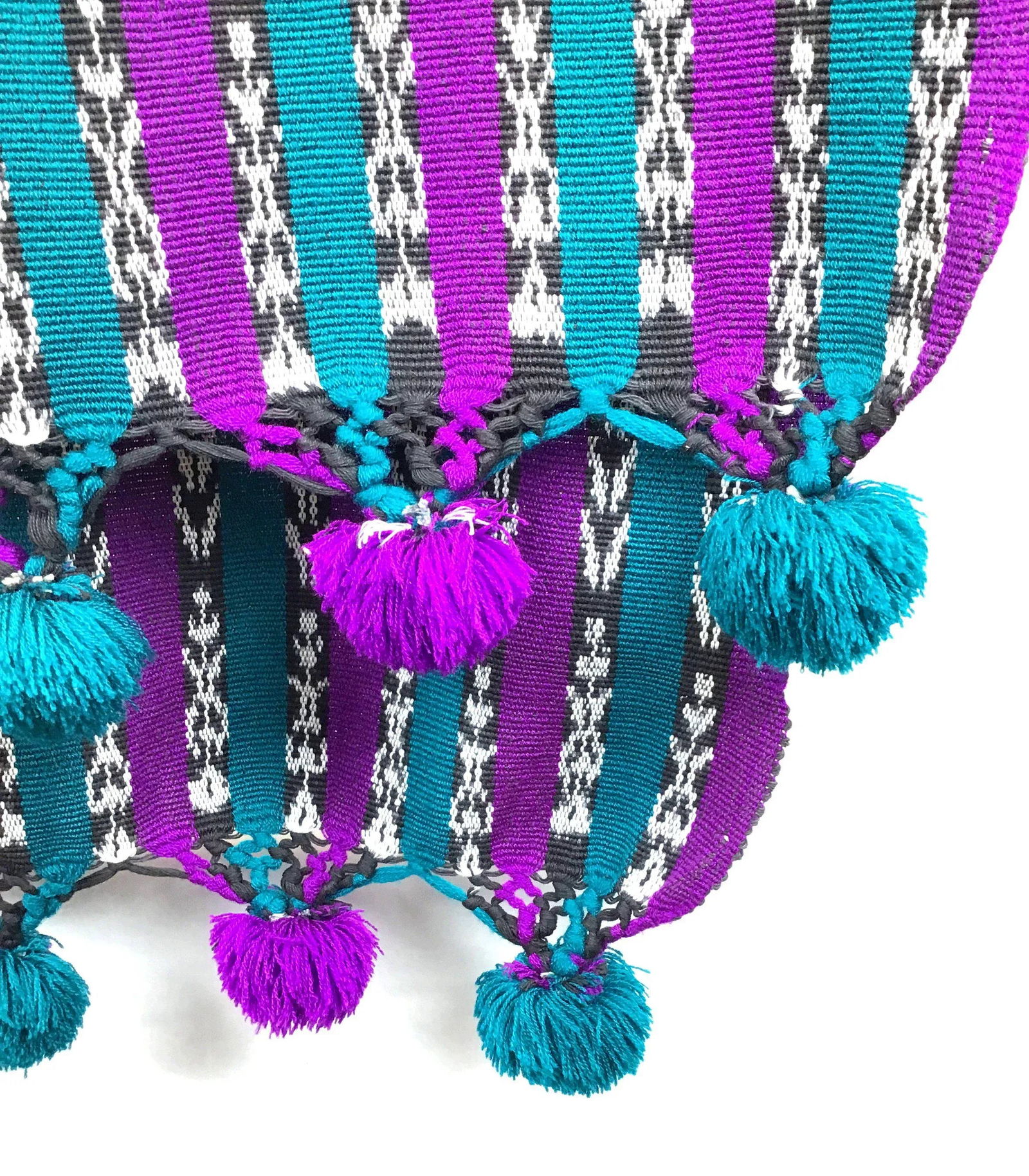 Peruvian Wool Cotton Tasseled Throw - 6