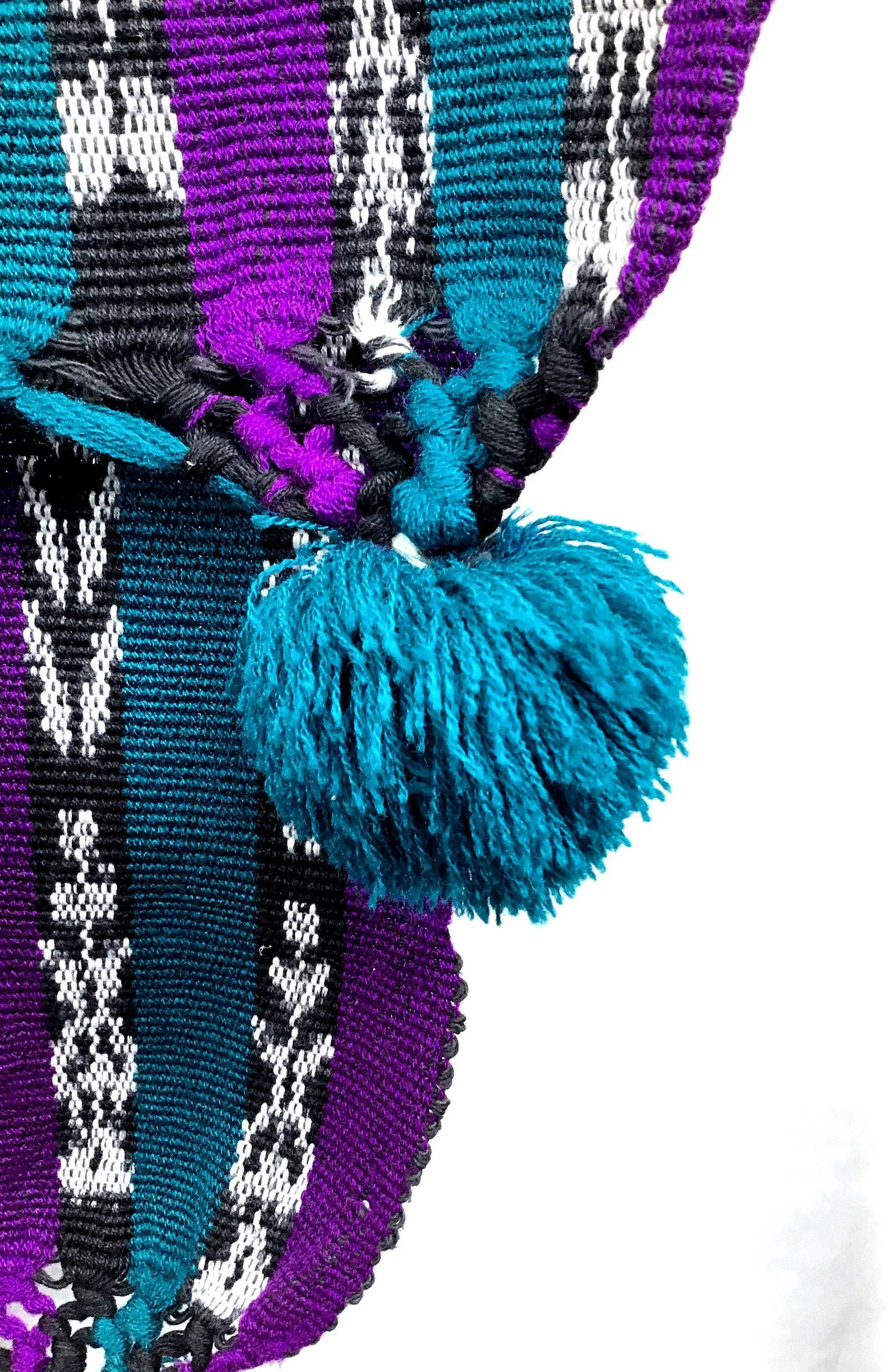 Peruvian Wool Cotton Tasseled Throw - 8