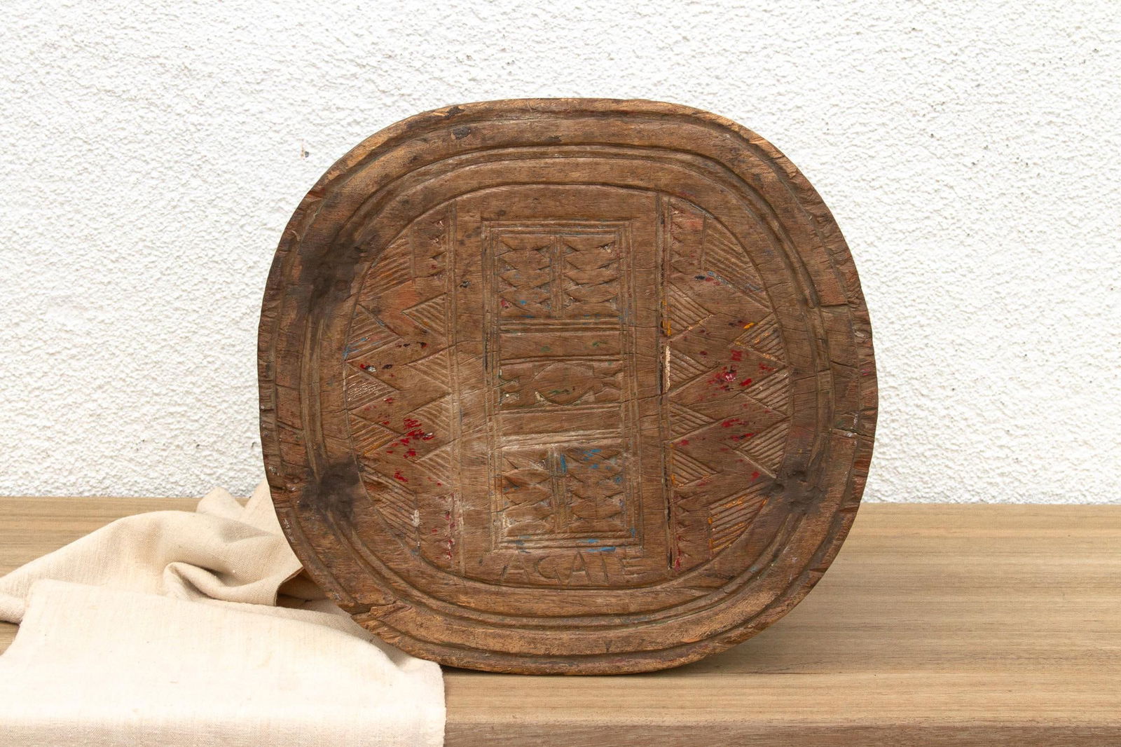 Antique Spider Carved Nupe Stool - 3