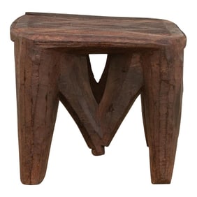 Vintage Market Day Carved Stool