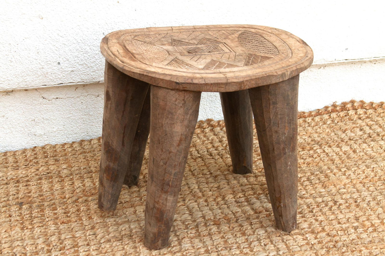 Rustic Farmhouse Antique African Table - 3