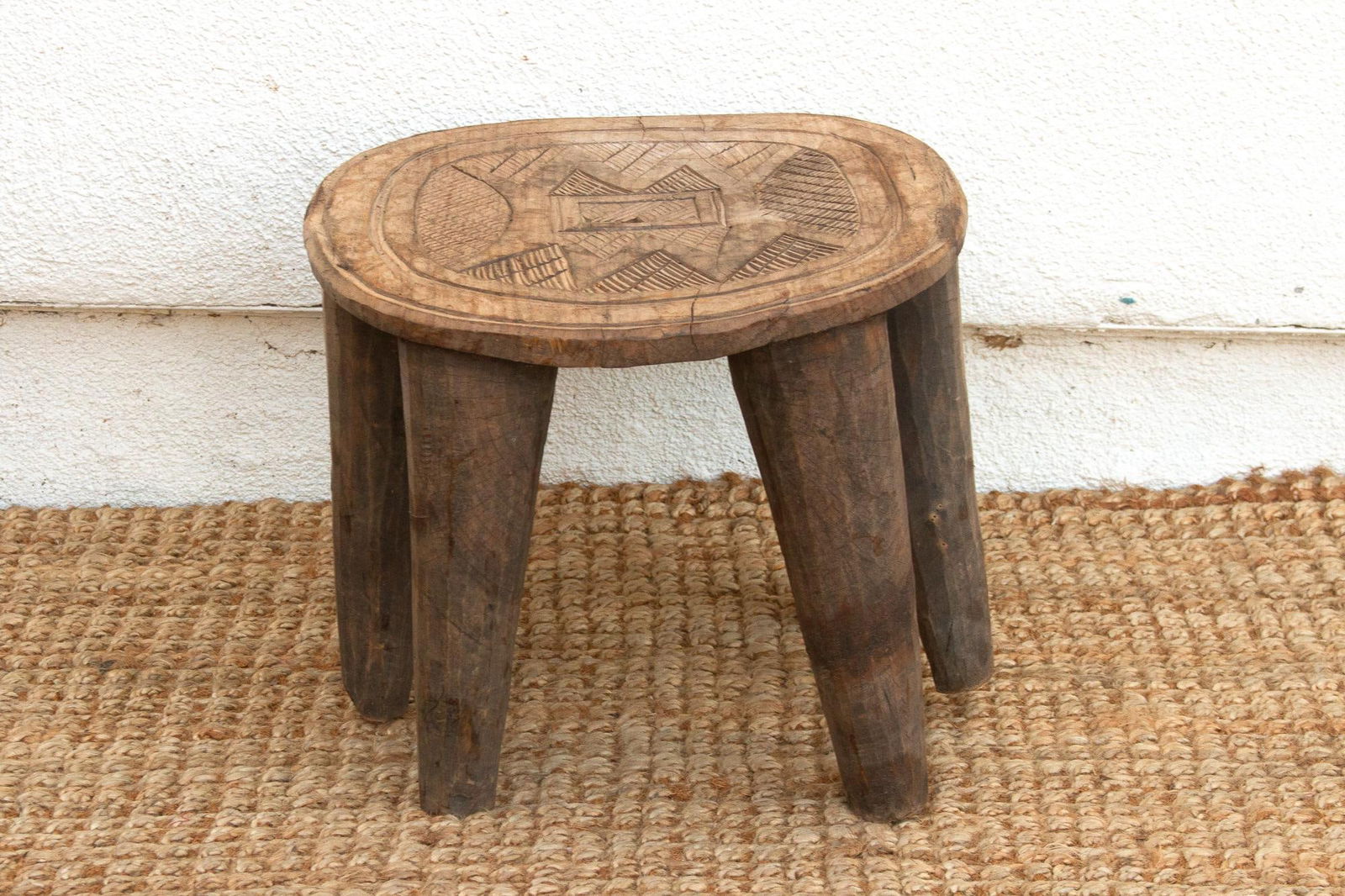 Rustic Farmhouse Antique African Table - 6