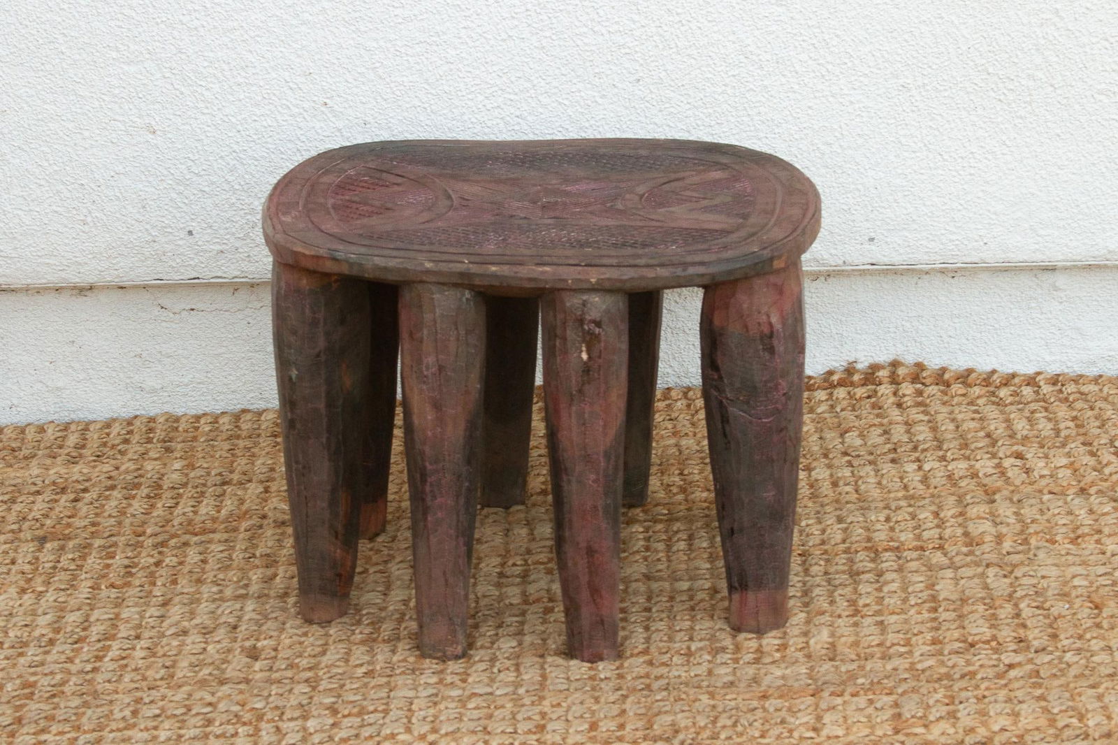 Vintage Nupe Oval Small Coffee Table - 4