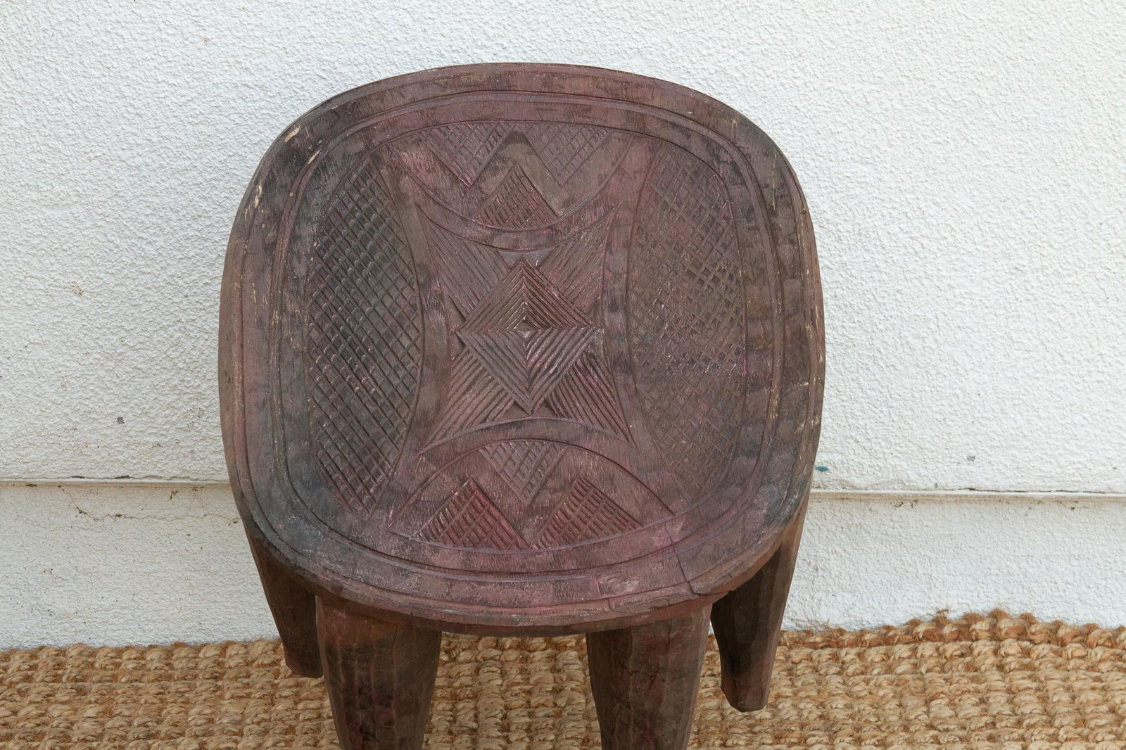 Vintage Nupe Oval Small Coffee Table - 7