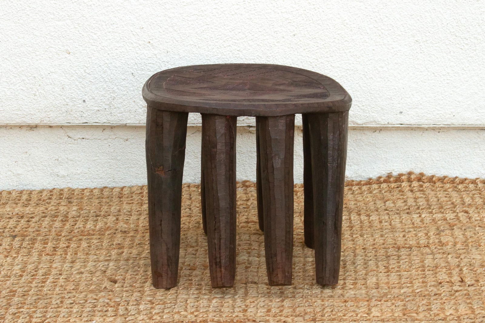 Charming Old African Nupe Side Table - 3