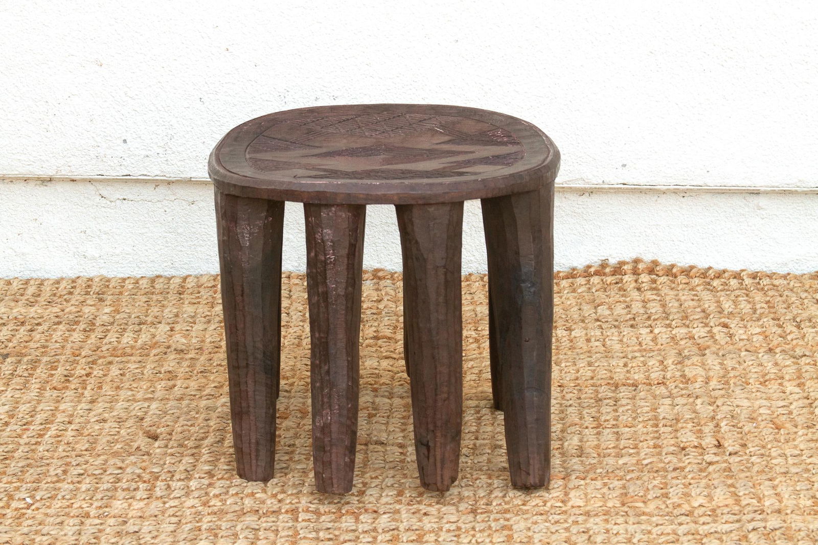 Charming Old African Nupe Side Table - 5