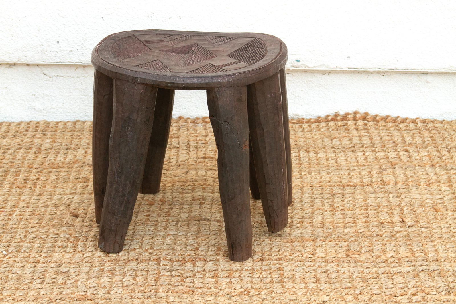 Charming Old African Nupe Side Table - 6