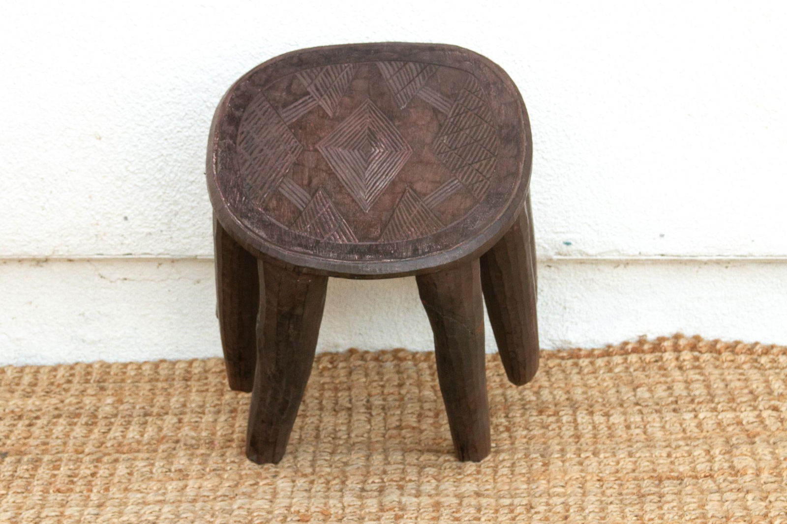 Charming Old African Nupe Side Table - 7