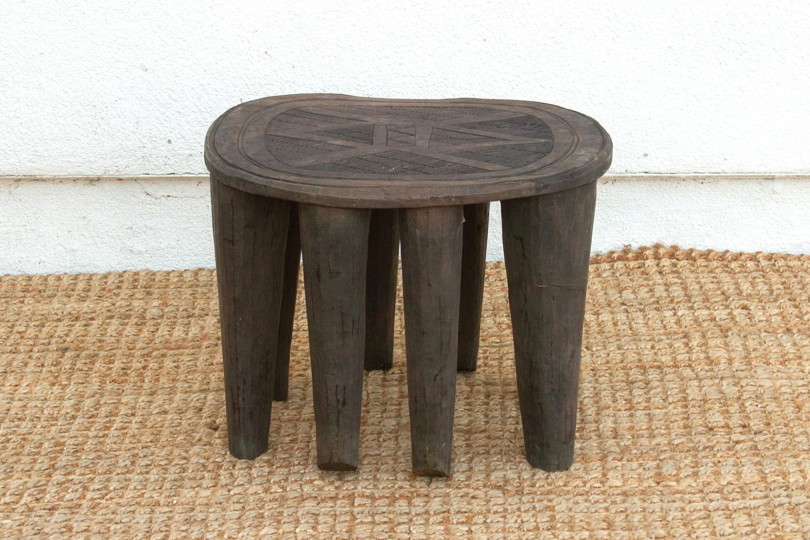 Original Nupe Carved Coffee Table - 4