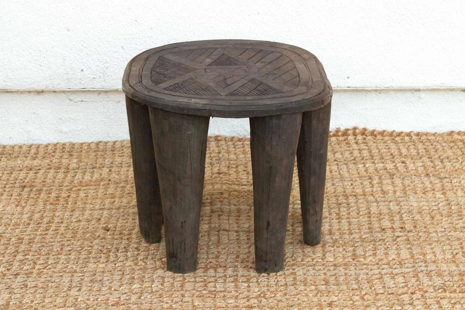 Original Nupe Carved Coffee Table - 5