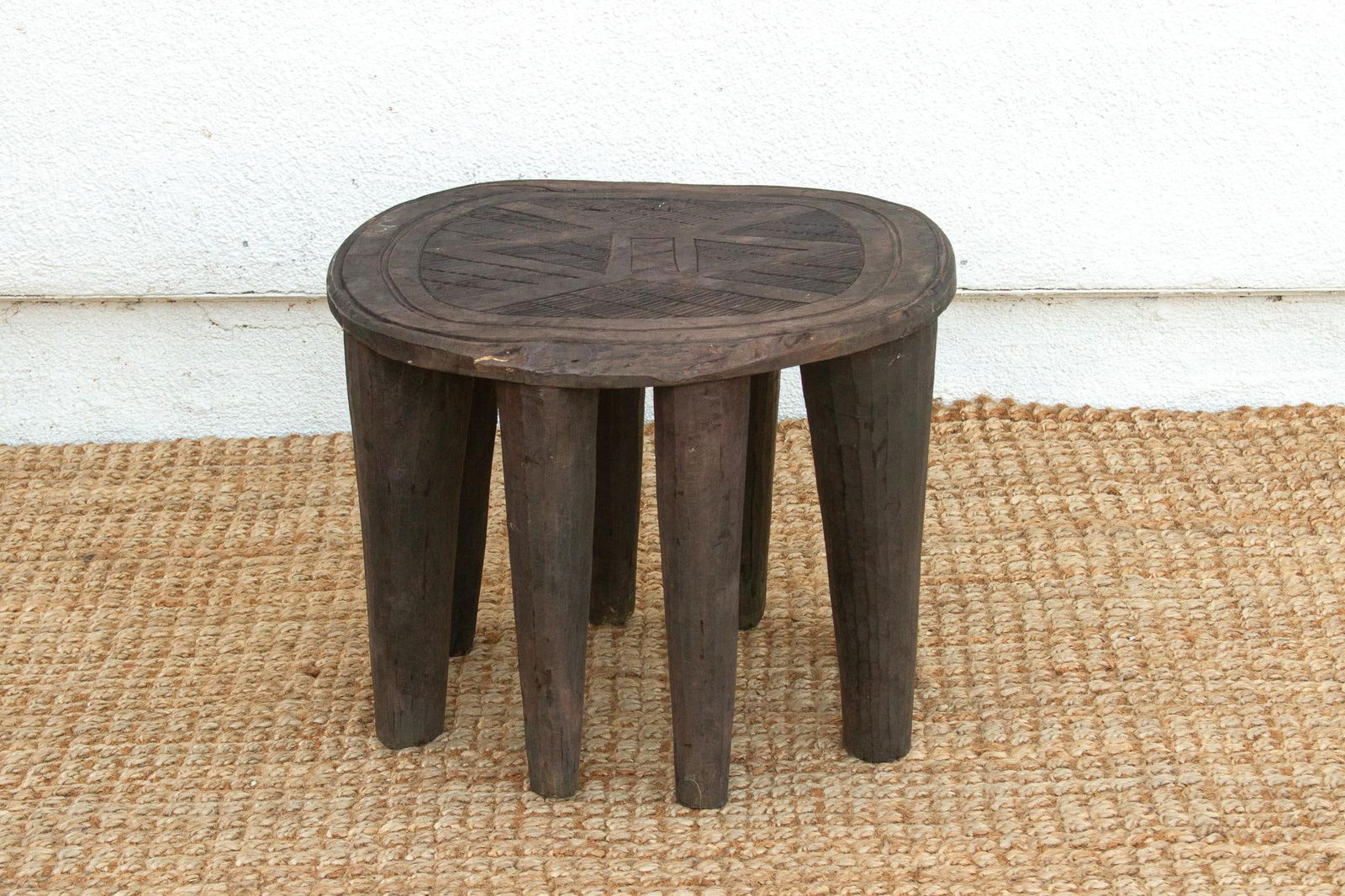 Original Nupe Carved Coffee Table - 6