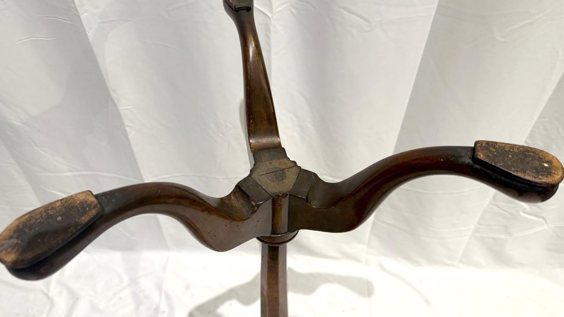 1940s Tripod Plant Stand Tables- a Pair - 10