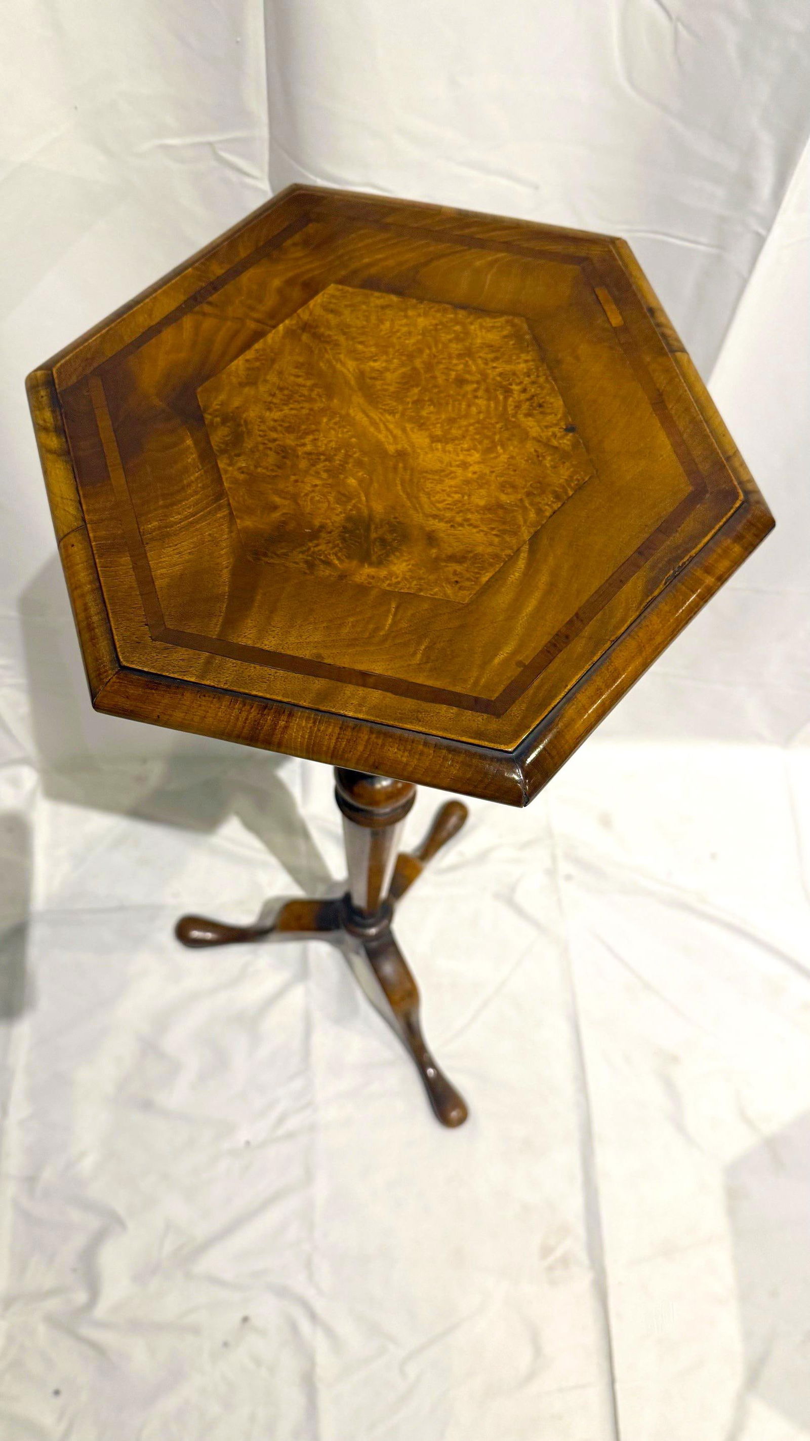 1940s Tripod Plant Stand Tables- a Pair - 6