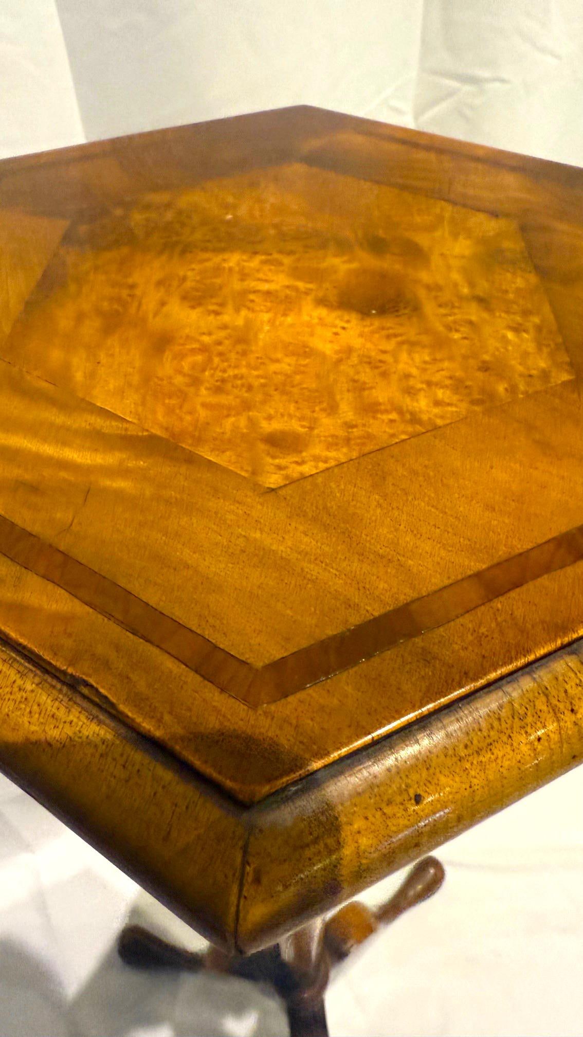 1940s Tripod Plant Stand Tables- a Pair - 9