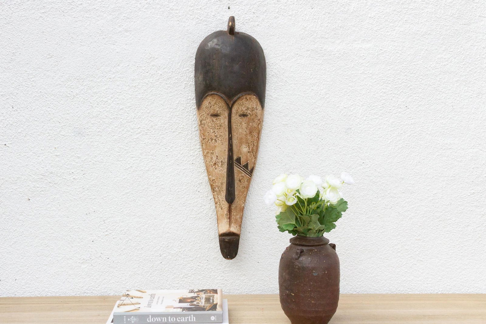 Slim & Tall African Bold Pende Mask - 2