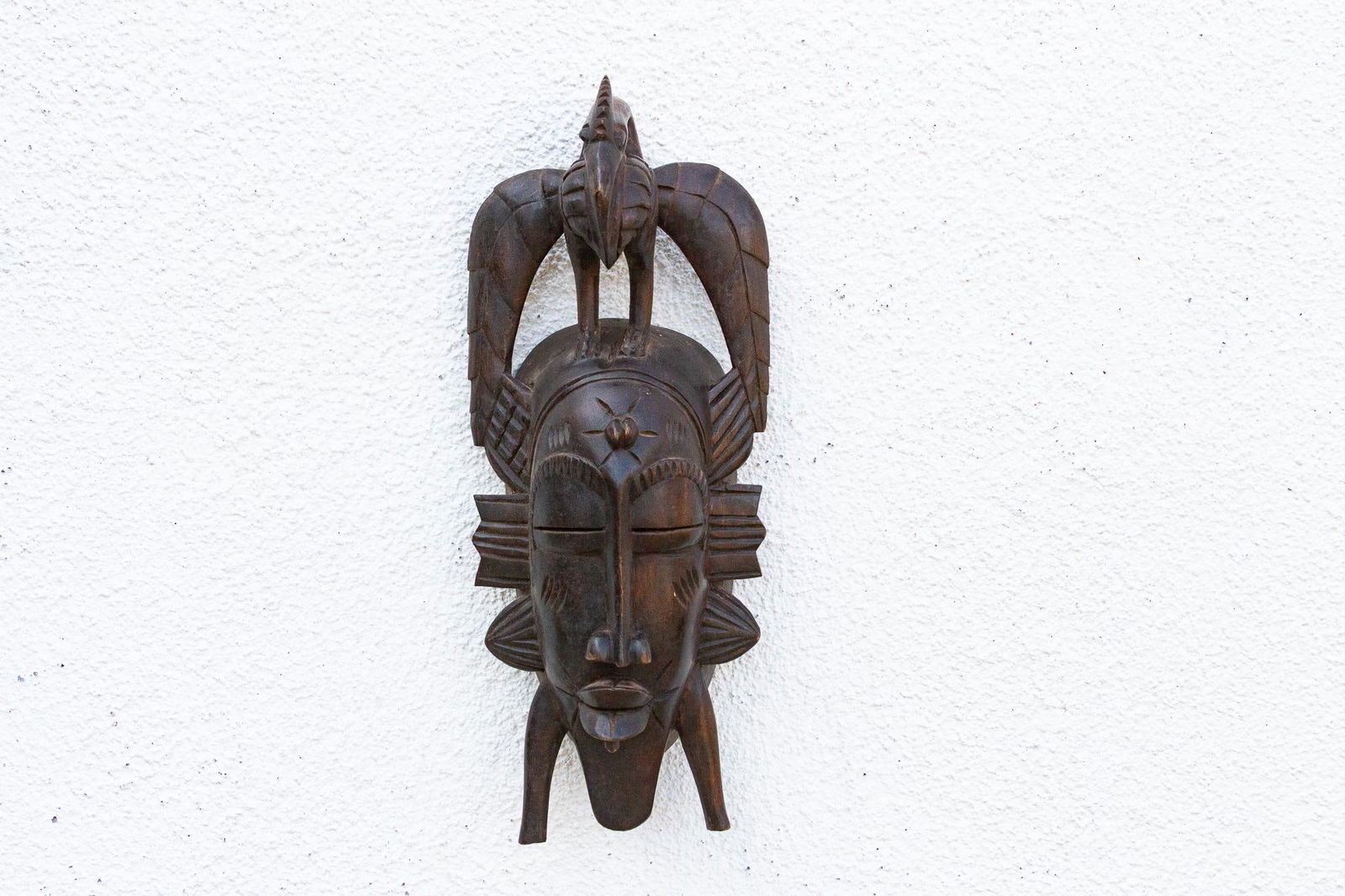 Carved Kwele Mask, Guardian of the Harvest - 3