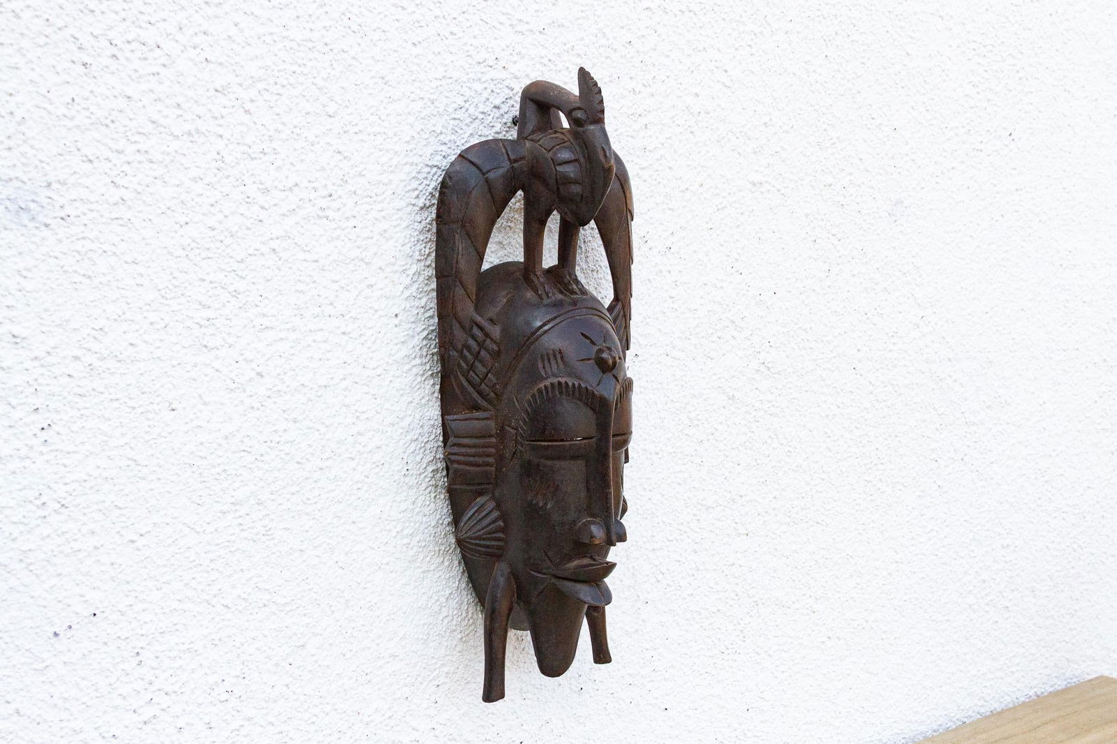 Carved Kwele Mask, Guardian of the Harvest - 4