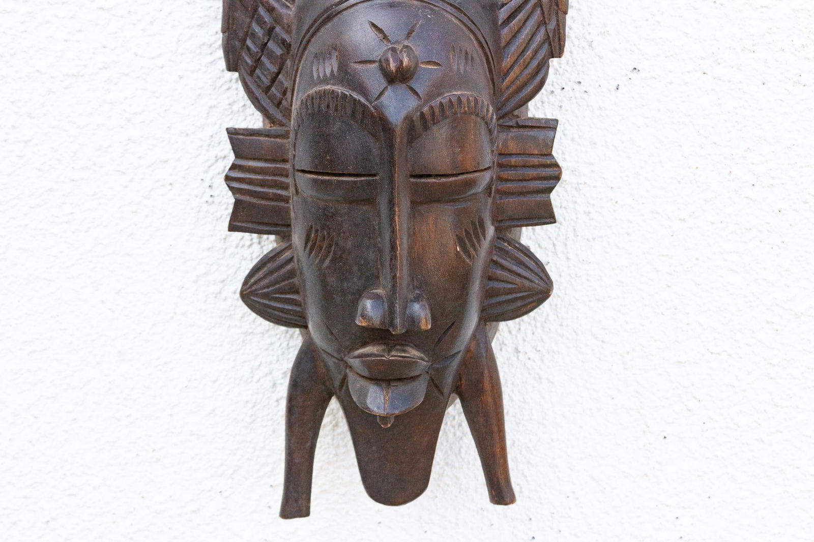 Carved Kwele Mask, Guardian of the Harvest - 5