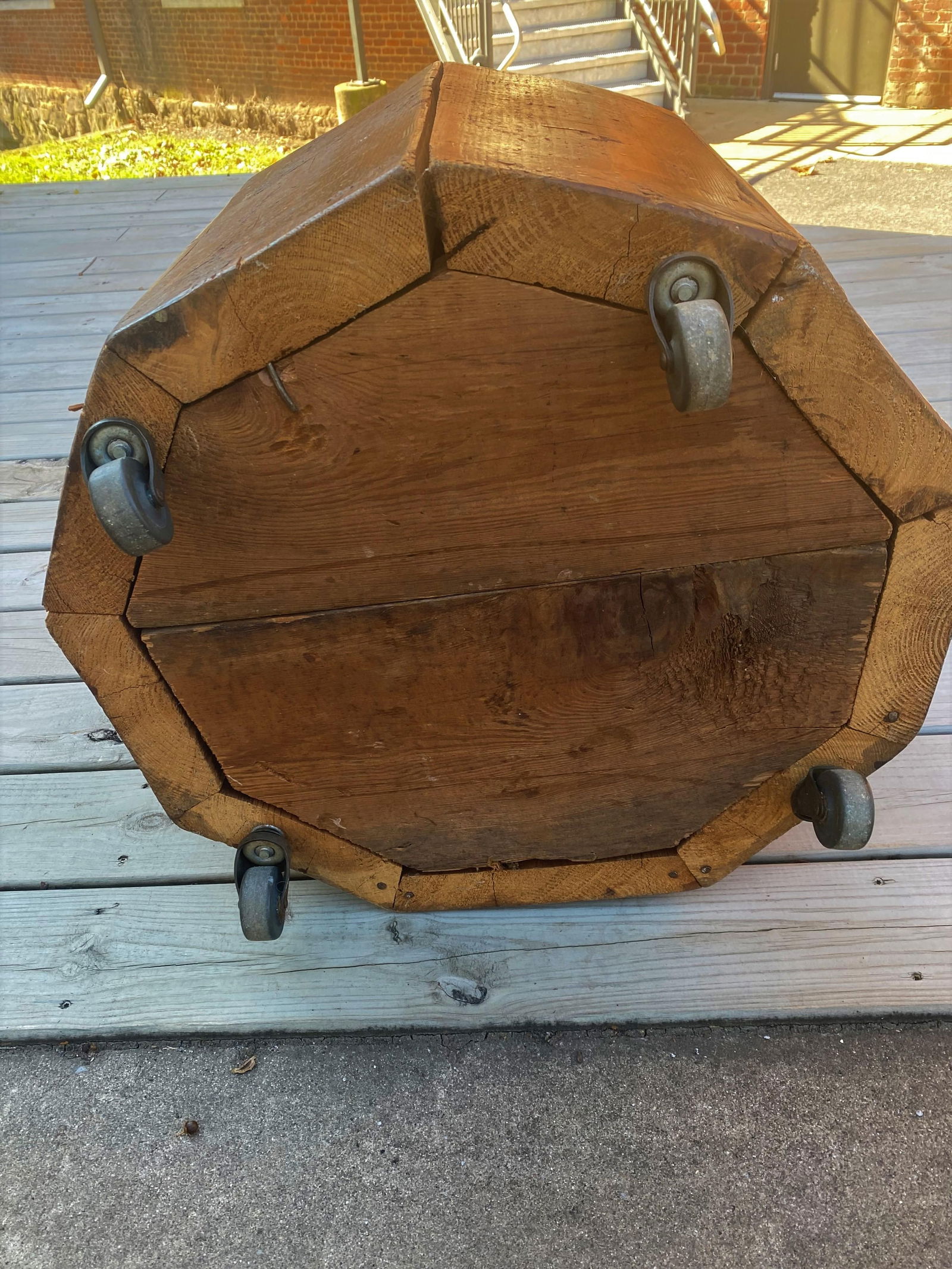 Rustic Knotty Pine Cabin Cottage Table & Chairs Handmade Kitchen Dining Set of 3 - 6