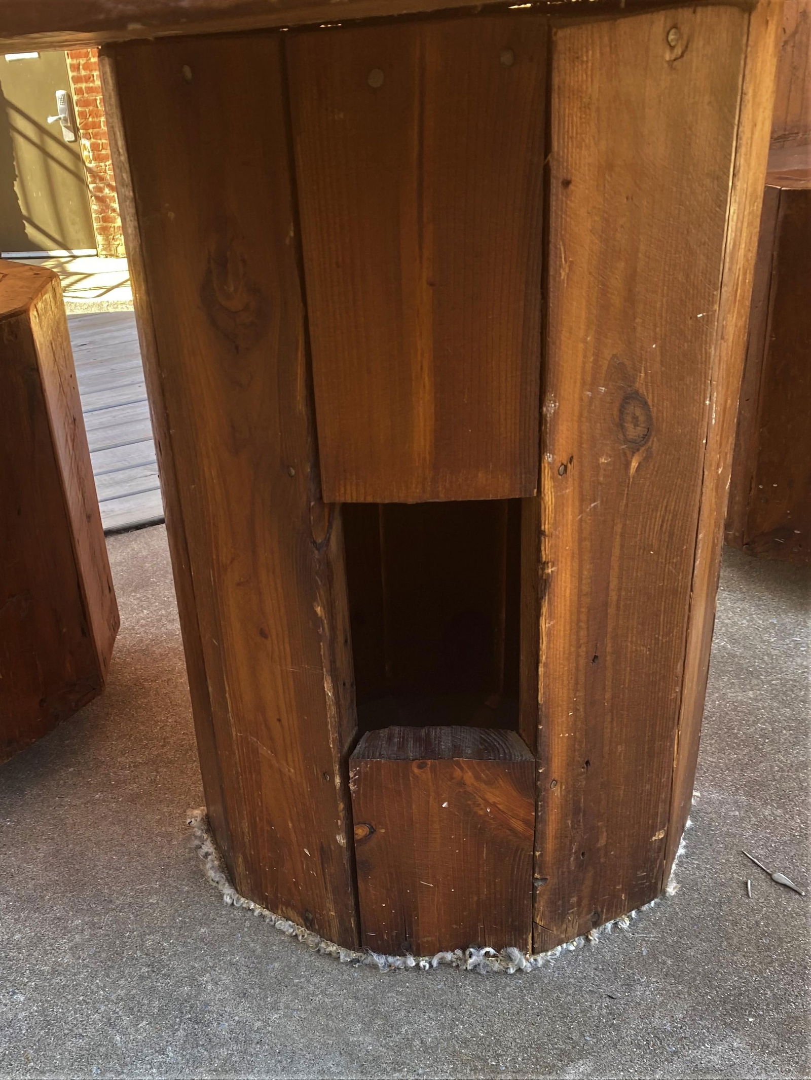 Rustic Knotty Pine Cabin Cottage Table & Chairs Handmade Kitchen Dining Set of 3 - 8