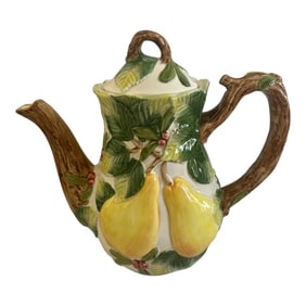 Fitz & Floyd "Holiday Pear" Coffee Pot